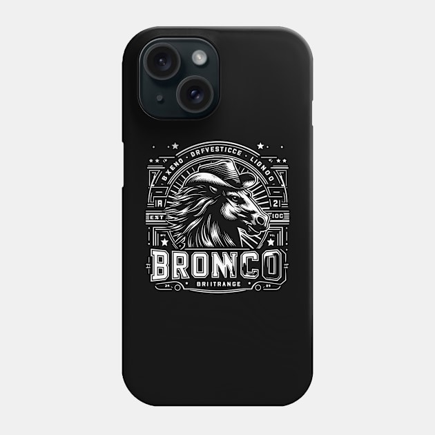 Retro Bronco Phone Case by Rizstor