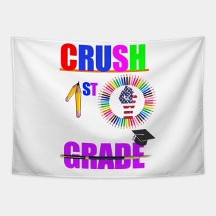 crush 1st grade Back to school first day of school happy funny gift man women T-shirt Tapestry