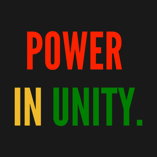 Power In Unity (#BlackLivesMatter) by MerchSaveTheWorld