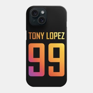 Tony Lopez Logo name and birth year number (rainbow) - Tiktok Lopez brothers Phone Case