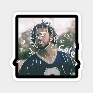 j. cole off seasons drawing art 2 Magnet