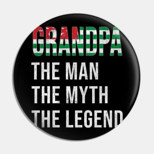 Grand Father Abkhazian Grandpa The Man The Myth The Legend - Gift for Abkhazian Dad With Roots From  Abkhazia Pin