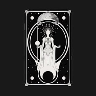 Crescent Moon Tarot Card Astrology Occult T-Shirt