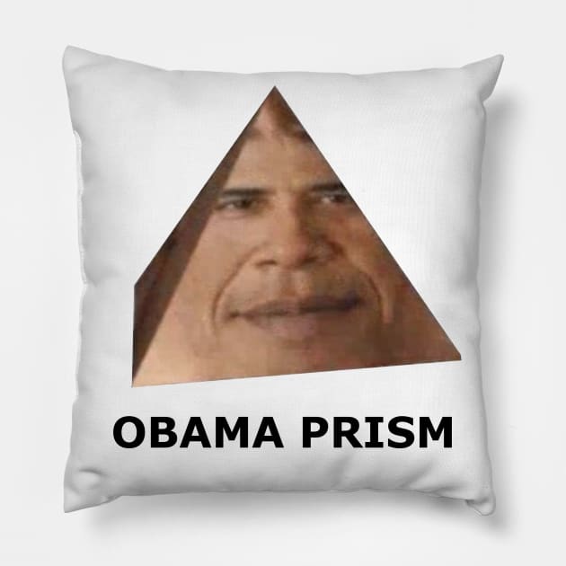 Obama Prism Pillow by Lukasking Tees