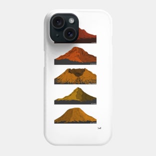 Cascade Volcanoes Red Orange Gold Phone Case
