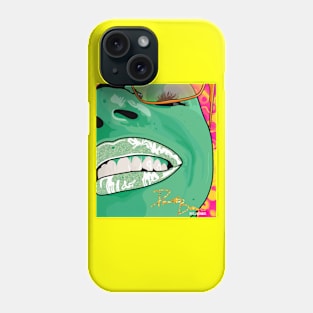 Smiling Pop Art Hipster Woman Phone Case