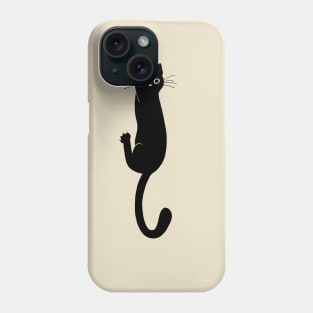 Black Cat Holding Phone Case