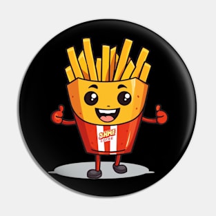 kawaii french fries T-Shirt cute potatofood Pin