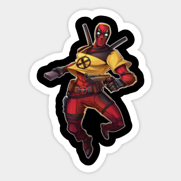 Deadpool X Force Deadpool Sticker Teepublic Deadpool X Force Deadpool Sticker Teepublic