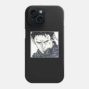 Resident Evil Chris Redfield Pixel Art Phone Case