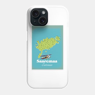 Saaremaa Estonia map Phone Case