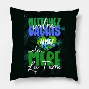 J'aime ma planète P03 Pillow