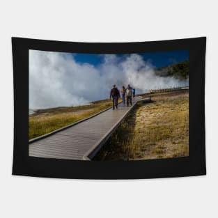 Crossing the geyser field Tapestry