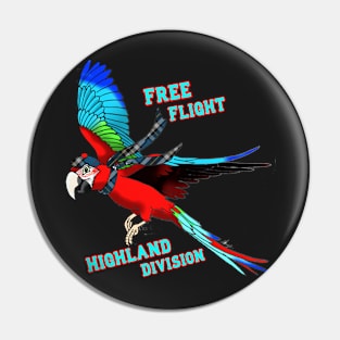 Free-Flight Highland Division Pin