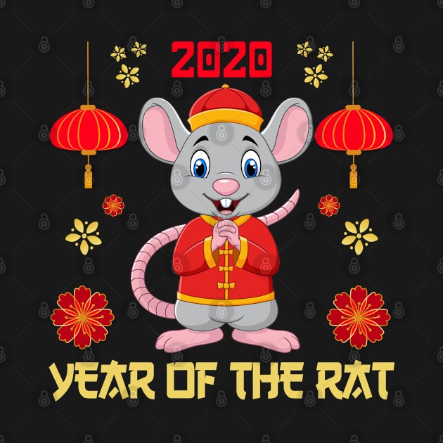 Year of the Rat 2020 Funny Happy Chinese New Year 2020 Gift by GreatDesignsShop