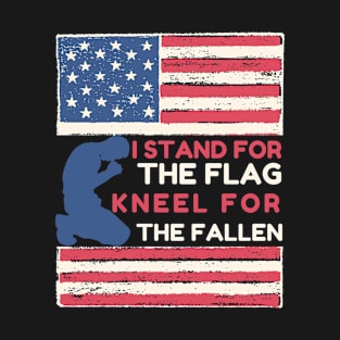 Memorial day USA ,i stand for the flag kneel for the fallen memorial day 2022 gift T-Shirt