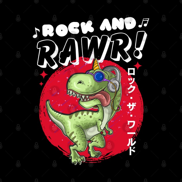 Rock And Rawr by Owlora Studios
