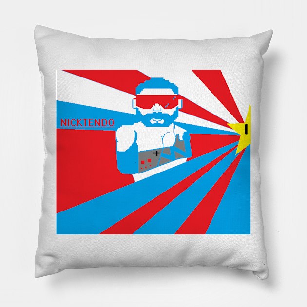 8BIT USA Pillow by nicktendo8bitwrassler