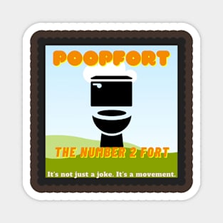 Poopfort stamp Magnet