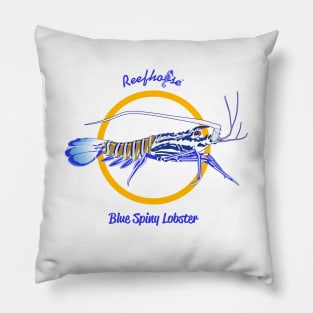 Blue Spiny Lobster Pillow