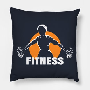 Training woman Fitness Emblem Pillow