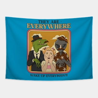 They Are Everywhere Conspiracy Theory Funny Tapestry