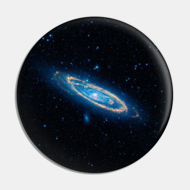 Wide-field infrared view of the Andromeda Galaxy Pin by podartist