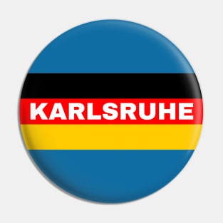 Karlsruhe City in German Flag Pin