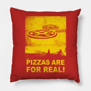 Pizzas are for real ! Fast flying pizzas Pillow