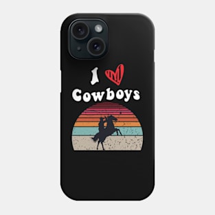 I Love Cowboys Phone Case