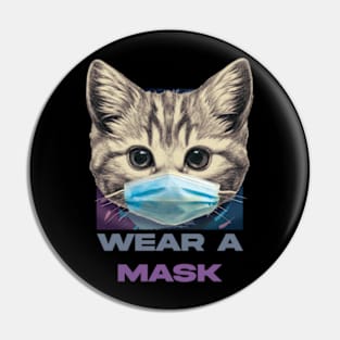 Wear a Mask Pin