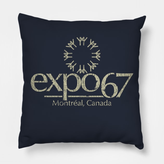 Expo 67 Montreal 1967 Pillow by JCD666