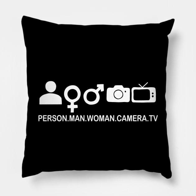 Person Woman Man Camera TV Pillow by valentinahramov