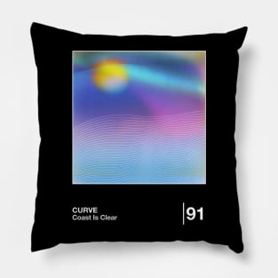 Coast Is Clear / Minimalist Style Graphic Design Pillow