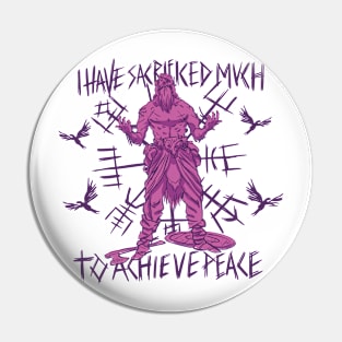 Odin sacrifice to achieve peace Pin