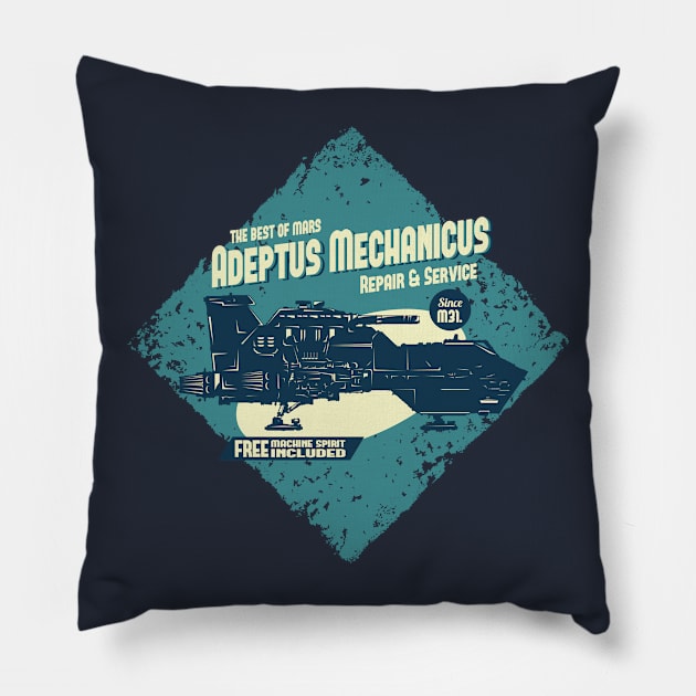 Thunderhawk - Adeptus Mechanicus Pillow by Exterminatus