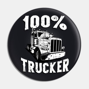 100% Trucker Pin