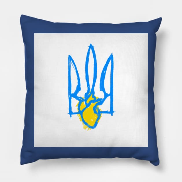 Ukrainian identity Pillow by Ychty