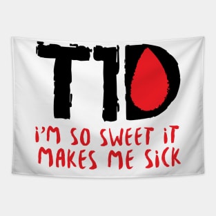 T1D Diabetic Diabetes Gift Tapestry