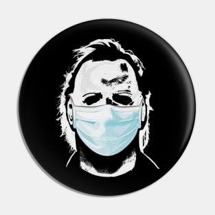 Face Mask Horror Pin