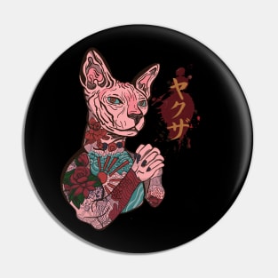 Yakuza Cat Boss Pin