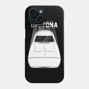 Dodge Charger Daytona 1969 - white Phone Case