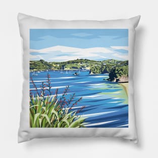 Halfmoon Bay, Stewart Island, New Zealand Pillow