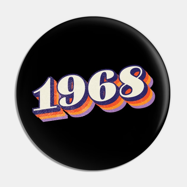 1968 Birthday Year Pin by Vin Zzep
