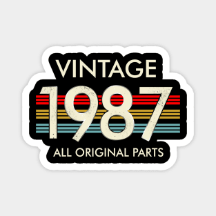 Vintage 1987 All Original Parts Magnet