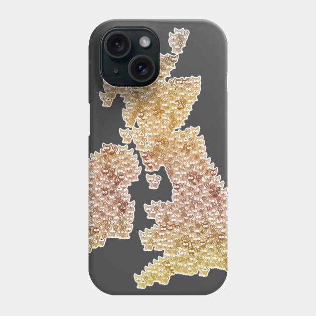 CATography- UK & Ireland (colour) Phone Case by vixfx