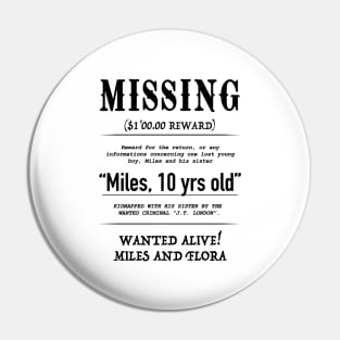 MISSING Miles Pin