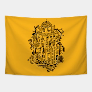 Illusion-buildings Tapestry