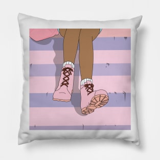 Aesthetic Anime Steps Pillow