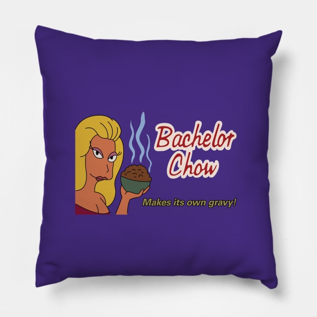 Bachelor Chow Ad Pillow by saintpetty